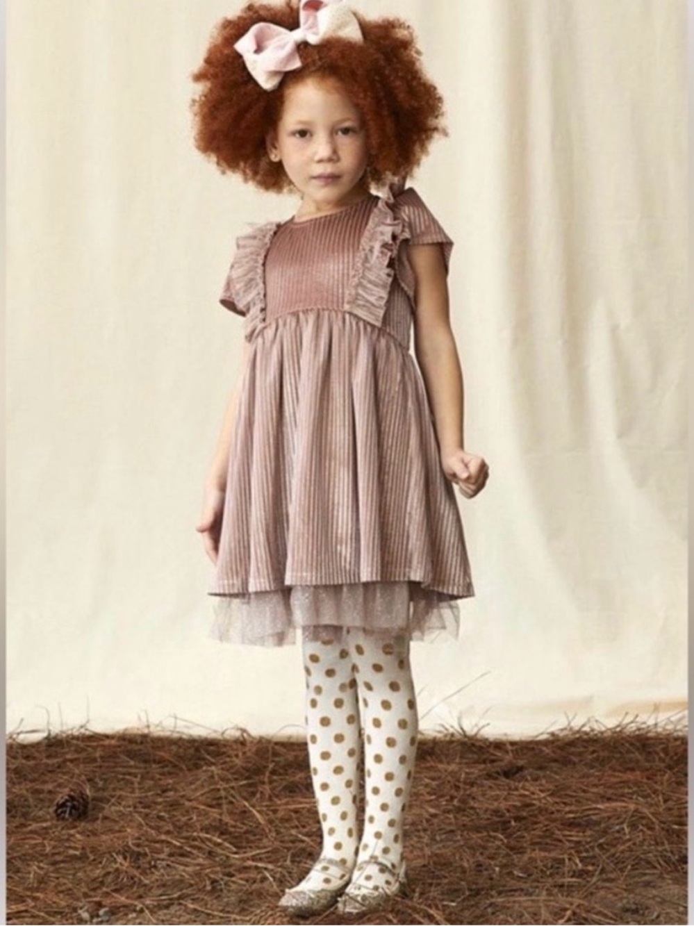 NWOT Matilda Jane Jori Ribbed Velvet & Tulle Dress Size 2